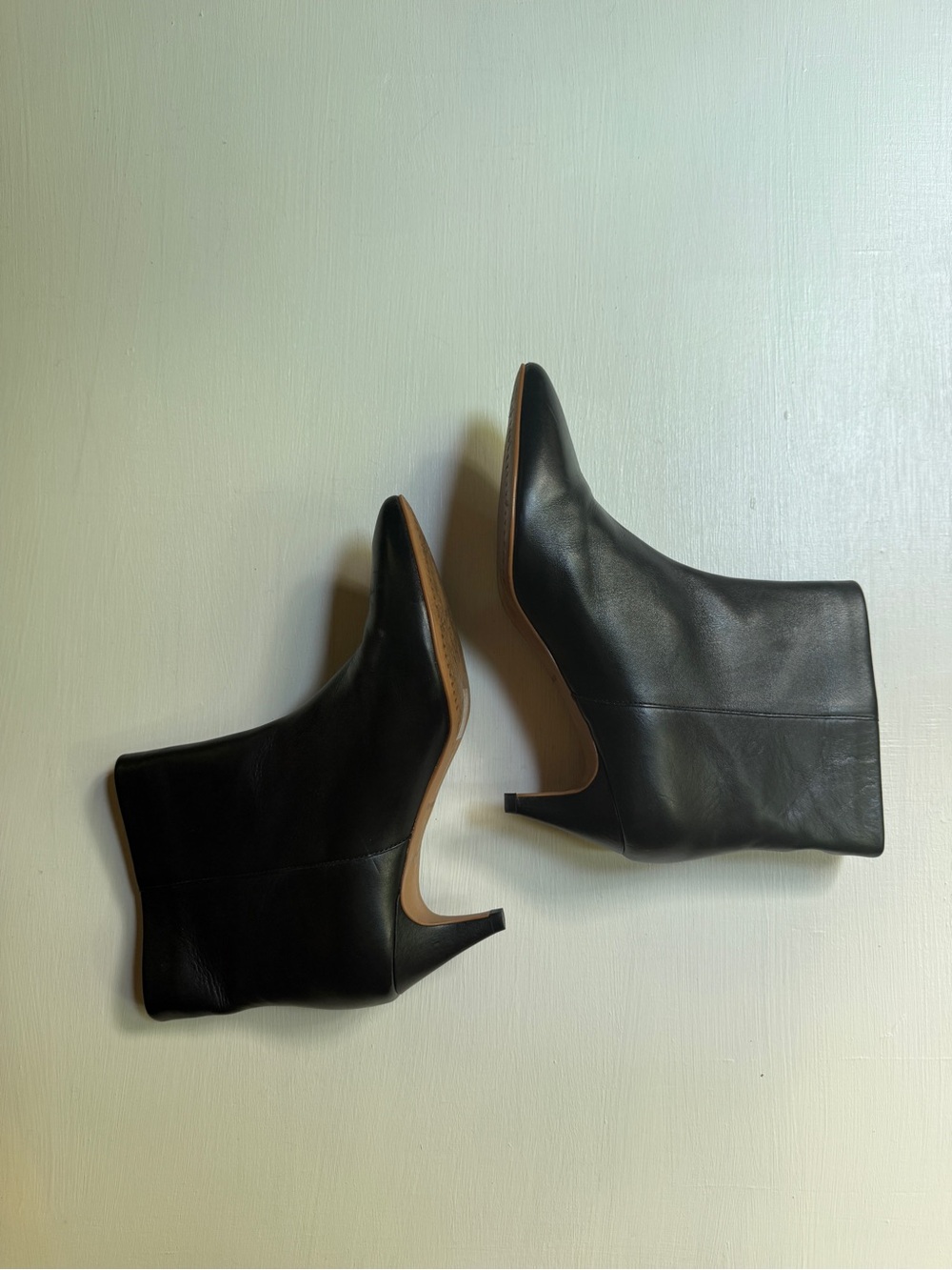 Dolce Vita Dee Women’s Mid-Calf Bootie Sz 8 Black Leather Kitten Heel $155 - Picture 3 of 5